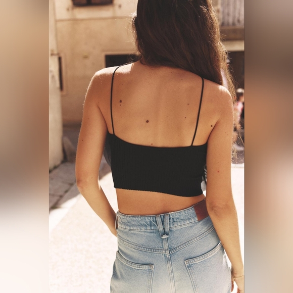 FLORAL ORGANZA TOP SIZE S - Picture 5 of 8